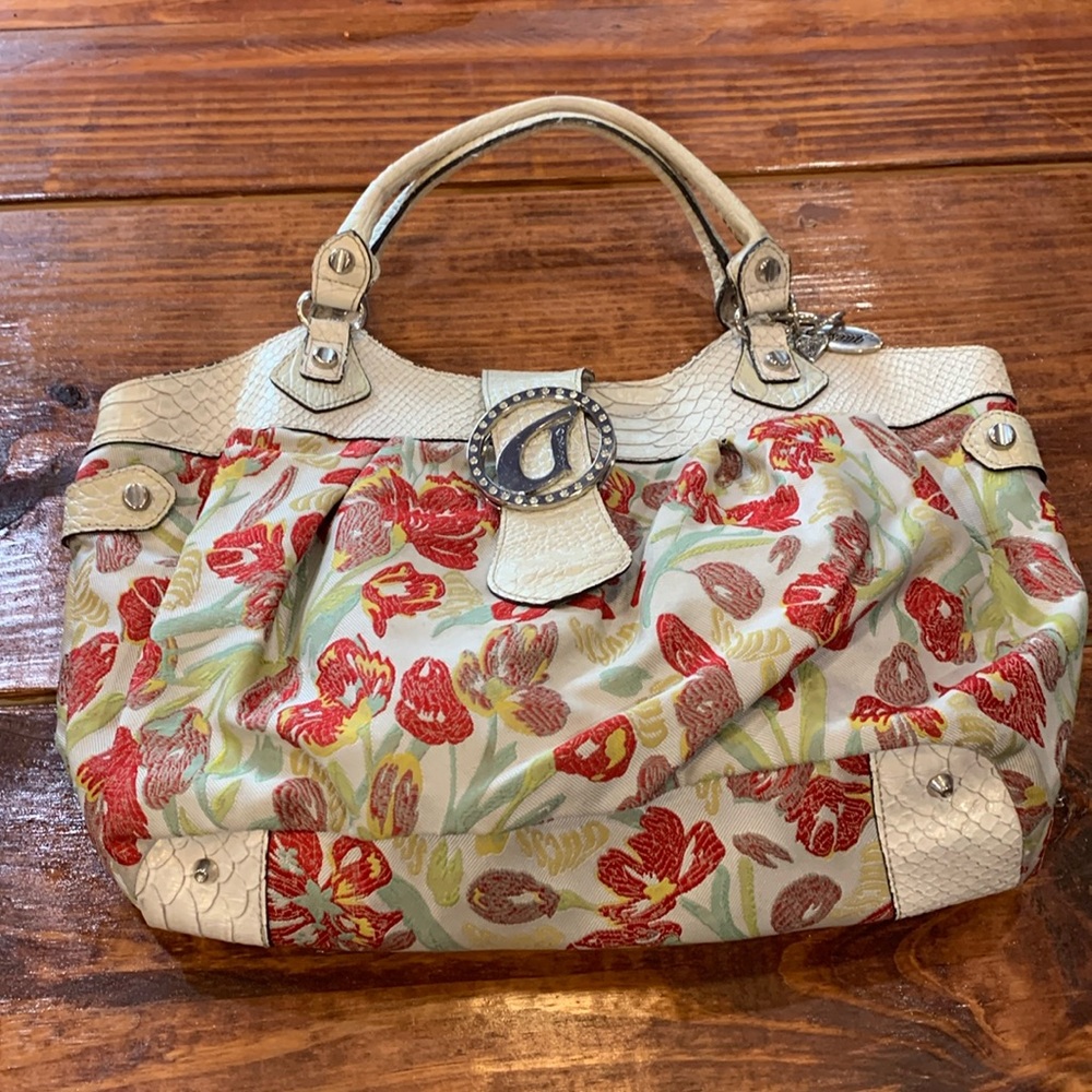 Vintage Y2K GUESS Floral Shoulder Bag